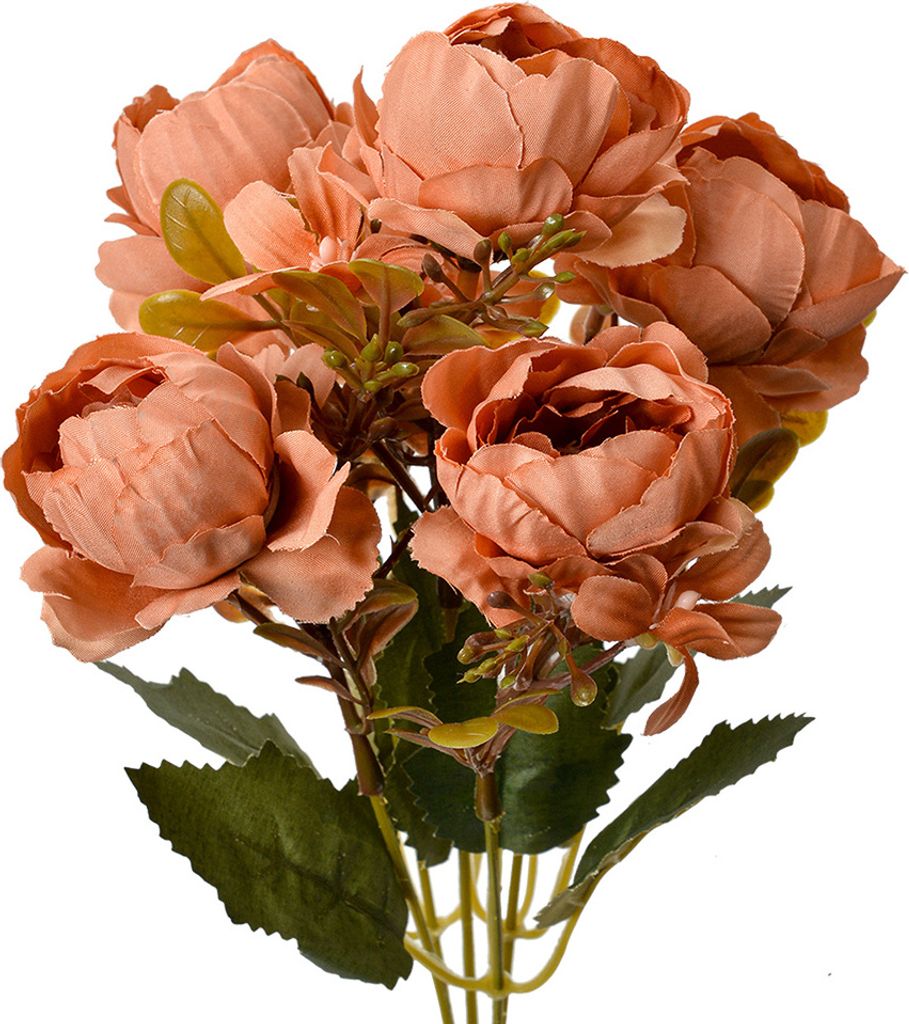 Clayre & Eef Kunstblume 34 cm Orange Kunststoff