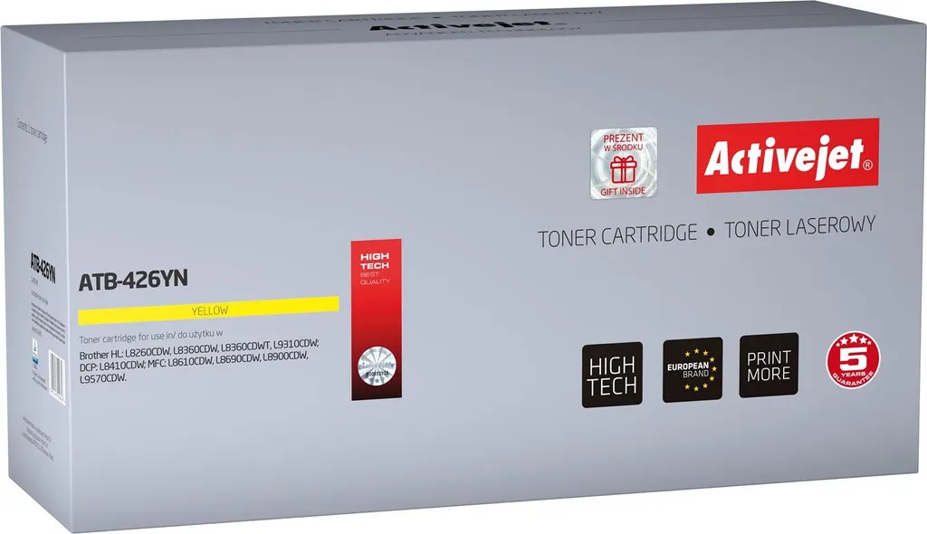 Toner Giallo Activejet ATB-426YN per Brother TN-426Y | 6500 Pagine Supreme