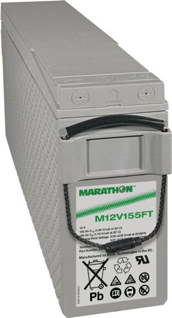 Exide Marathon M12V155FT 12V 150Ah Frontterminal AGM Blei-Vlies Akku VRLA