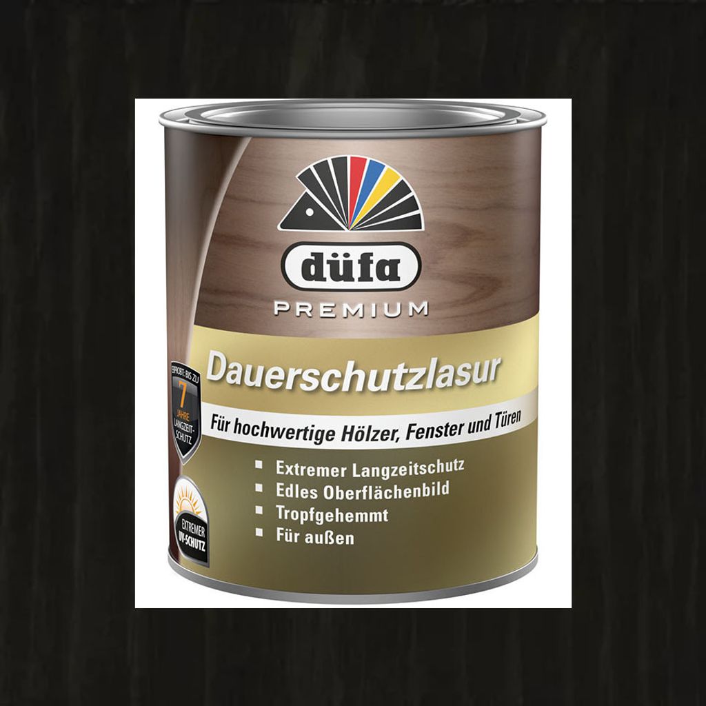 Düfa Premium Dauerschutzlasur 0,75L ebenholz