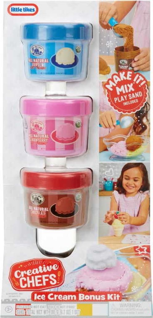 Little Tikes | Kreativset Creative Chefs - Eiskreationen - 3+ Jahre - Unendlicher Spielspaß - Mit Modelliermasse