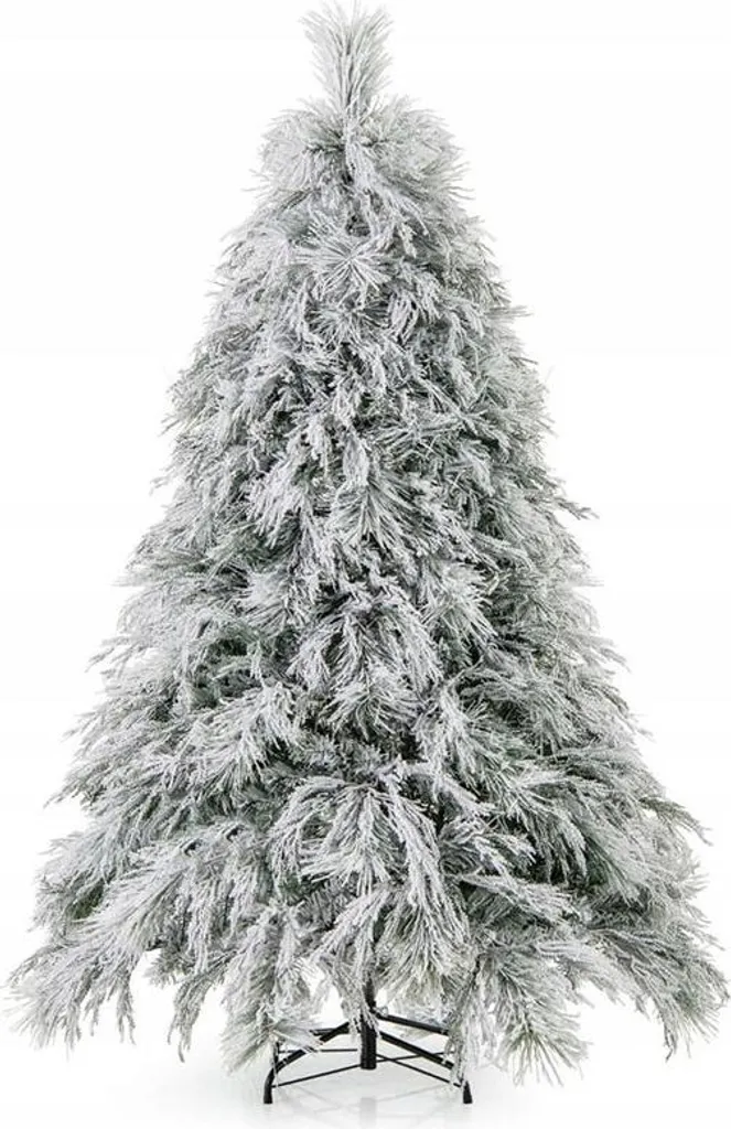 Sapin de Noël Artificiel pour Salon - Modèle Enneigé 192 cm avec LED