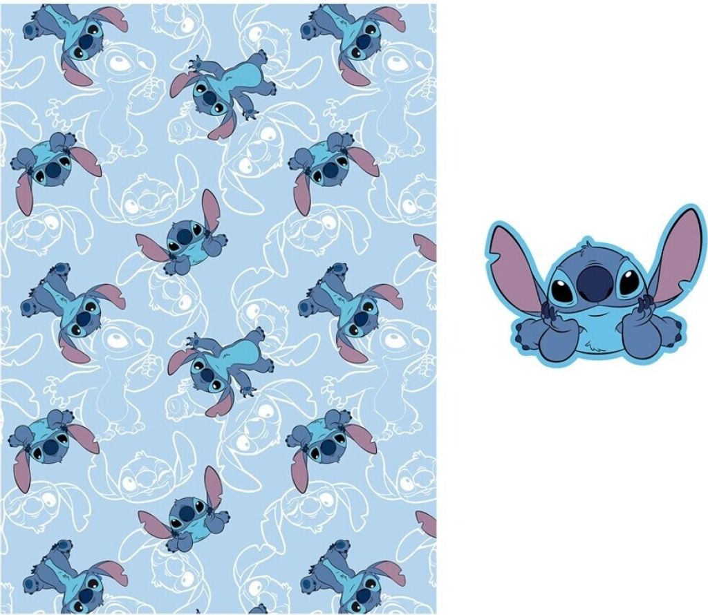 Disney Lilo i Stich On The Belly polarowy koc i formowana Zdjęcie produktu 