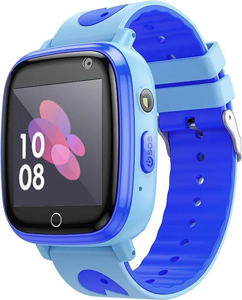 Smartwatch Enfant HOCO Y100 Bleu avec Appels 2G et Bracelet Silicone