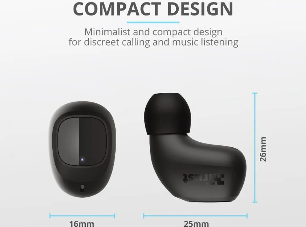 Casque Bluetooth Trust Nika TWS - Écouteurs Compacts Noir avec Micro Intégré - 19