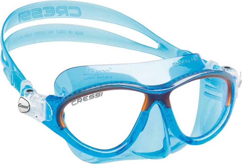 Cressi Moon Colorama Junior-tauchmaske Blau Blau One Size