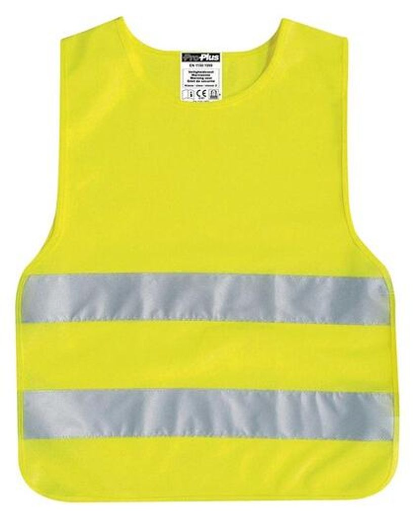Veiligheidsvest, geel, voor kinderen Productafbeelding 