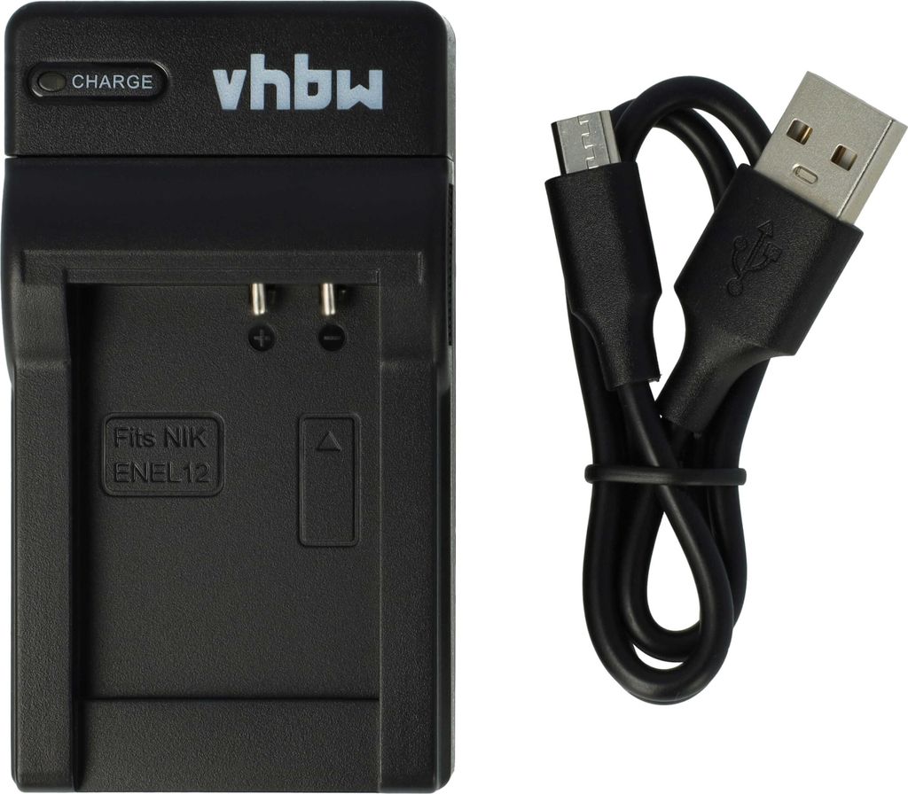 vhbw USB-C Ladegerät kompatibel mit Nikon Coolpix S8100, Produktbild 