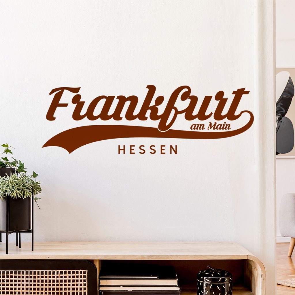 Frankfurt am Main Hessen Wandtattoo Wandaufkleber Wall Sticker - Dekoration, Küche, Wohnzimmer, Schlafzimmer, Badezimmer