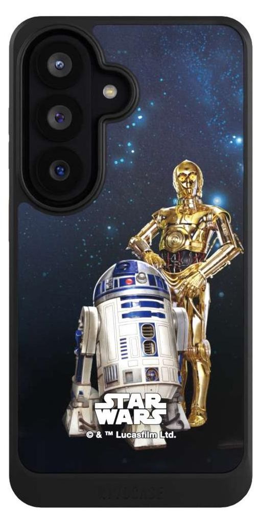 NIVOCASE Hülle für Samsung Galaxy S26 Handyhülle NIVOcore Case Schwarz Star Wars Weltall R2D2