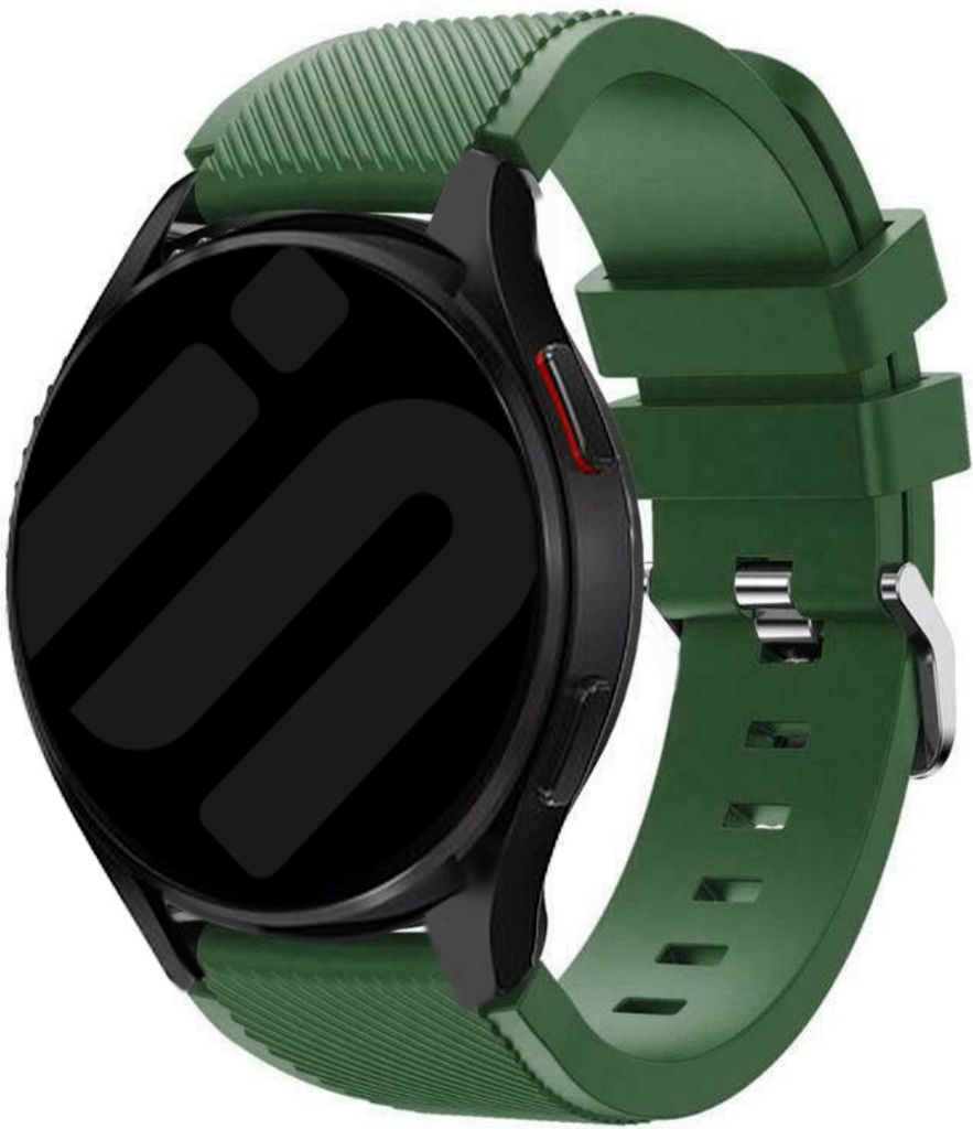 Strap-it Samsung Galaxy Watch 6 Classic 43mm Silikon Armband (Armeegrün)