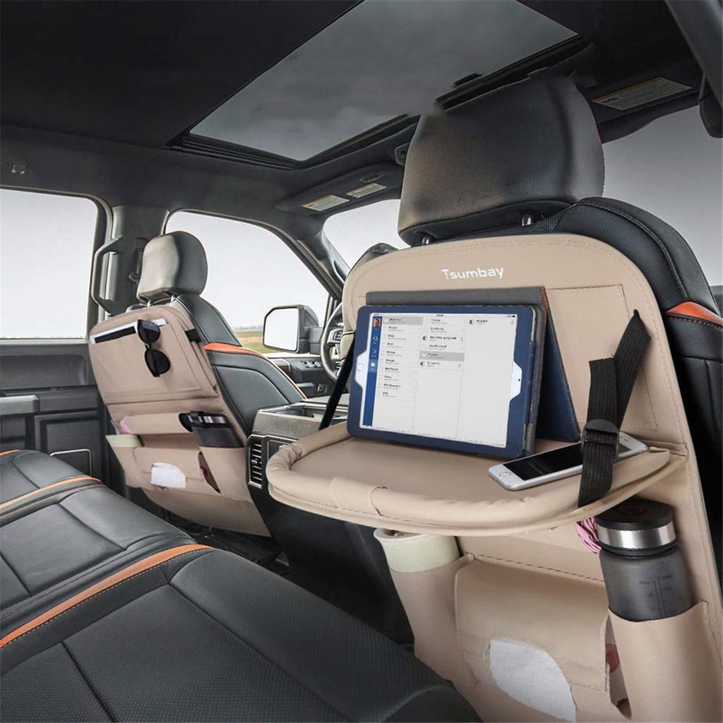 Tsumbay Auto Rückenlehnenschutz (1 Stück) Wasserdicht Autositz Organizer  mit vielen Sack, Tablet/Telefon Aufbewahrung, Multifunktionale Auto  Aufbewahrungstasche für Auto Ordentlich Ormromra LL-1373