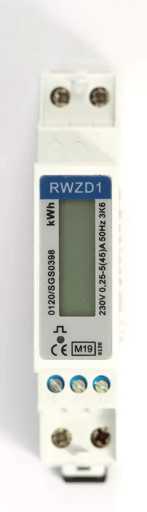 Compteur Électrique Reltech 45A Monophasé MID avec Sortie S0 Digitale