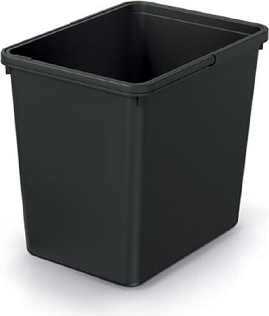 Prosperplast Abfalleimer, 23 L, Schwarz, Kunststoff, mit Produktbild 