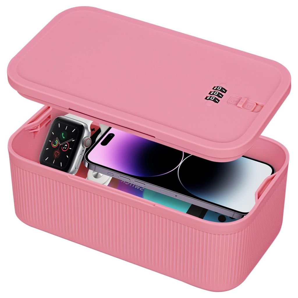 Abschließbare Box mit Zahlenschloss - Medikamentenbox, kleine Aufbewahrungsbox (23,5 x 12,8 x 9,3 cm) für Schmuck, Medikamente, Mobiltelefon, per...