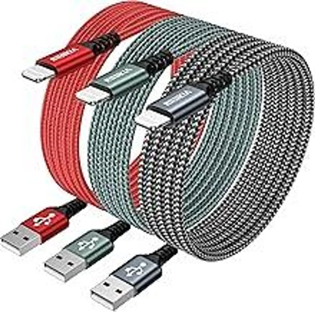Set 3 Cavi iPhone Lightning 2m MFi - Carica Rapida per iPhone 14-6