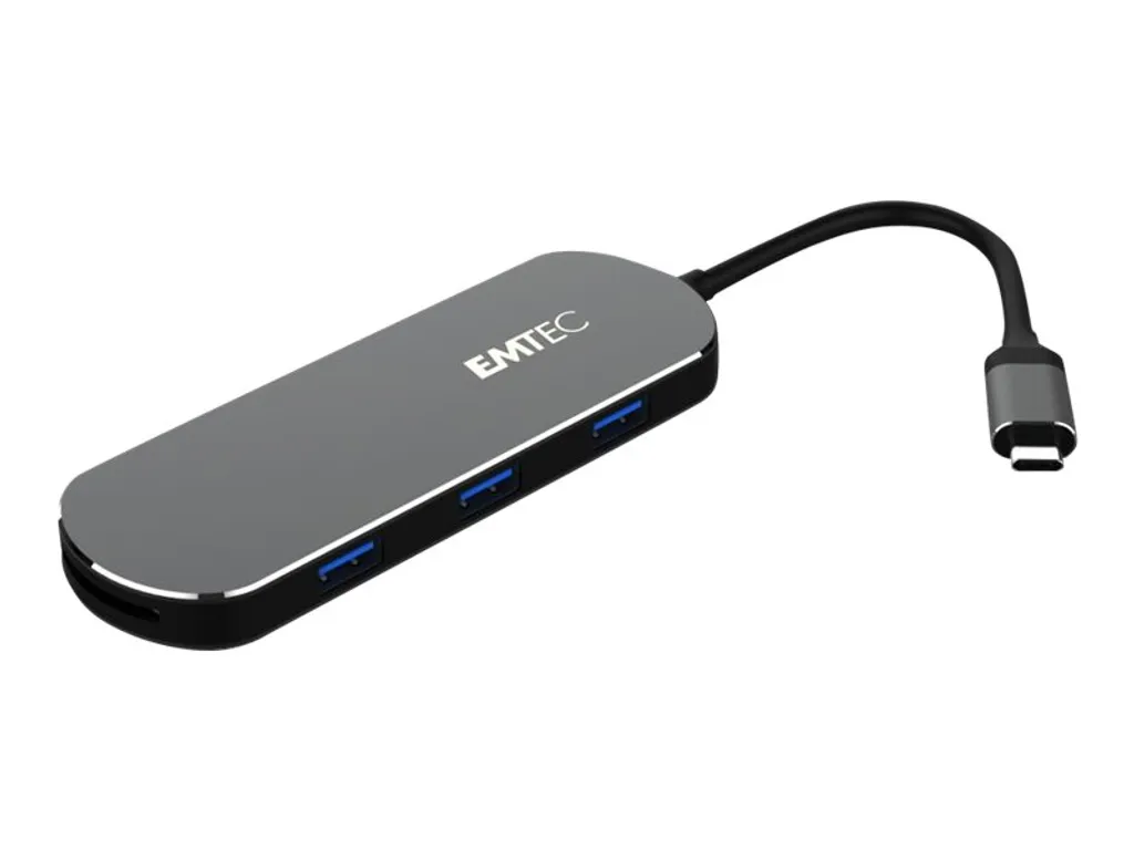 Concentrateur USB-C Polyvalent EMTEC T650C pour PC Portable et MacBook Air