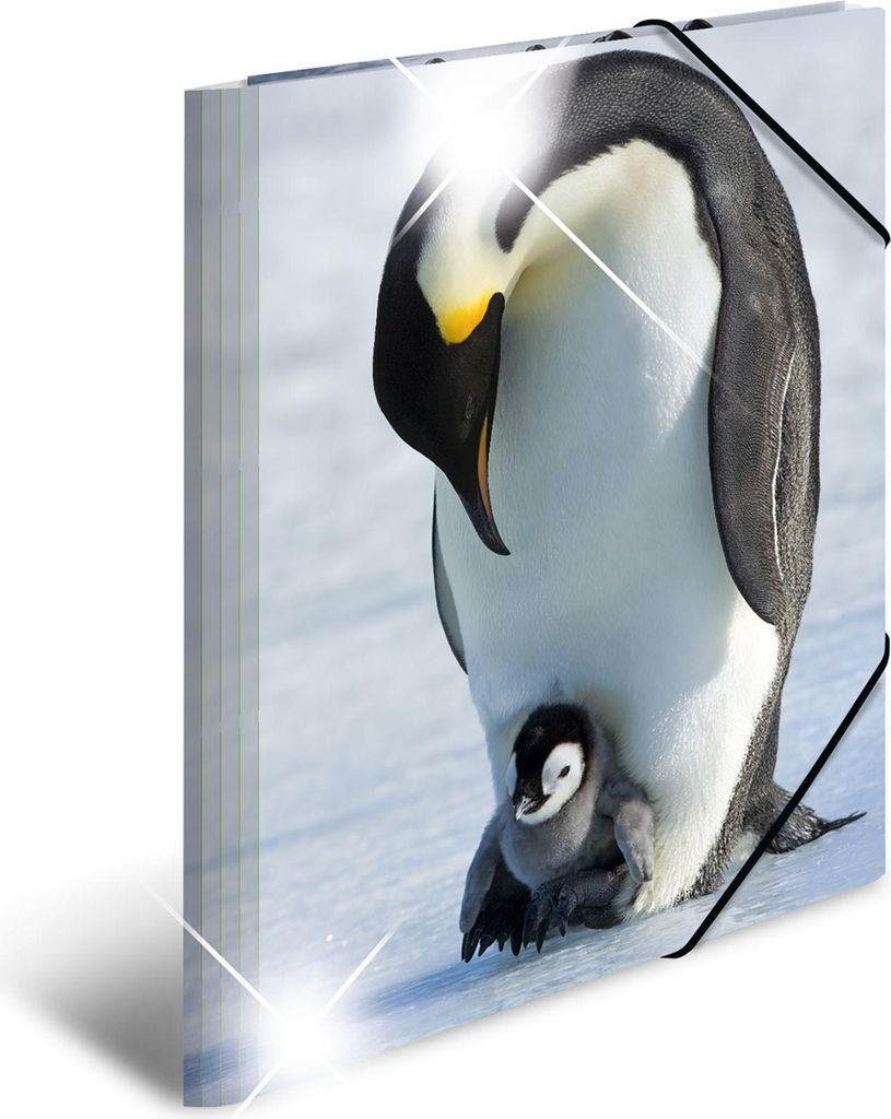 HERMA Sammelmappe A3 Glossy Pinguin Polypropylen