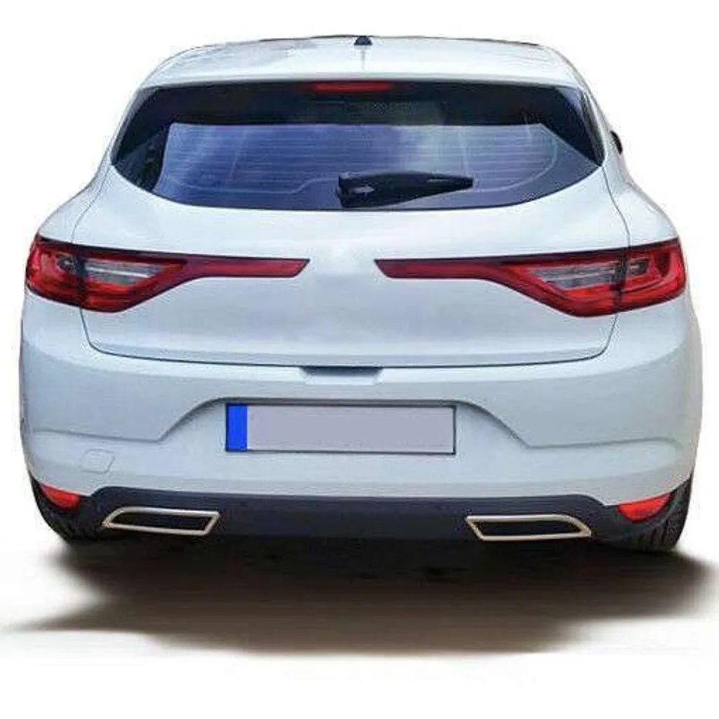 Cadre Échappement Inox Chrome Anti-Corrosion pour Renault Megane 4 IV