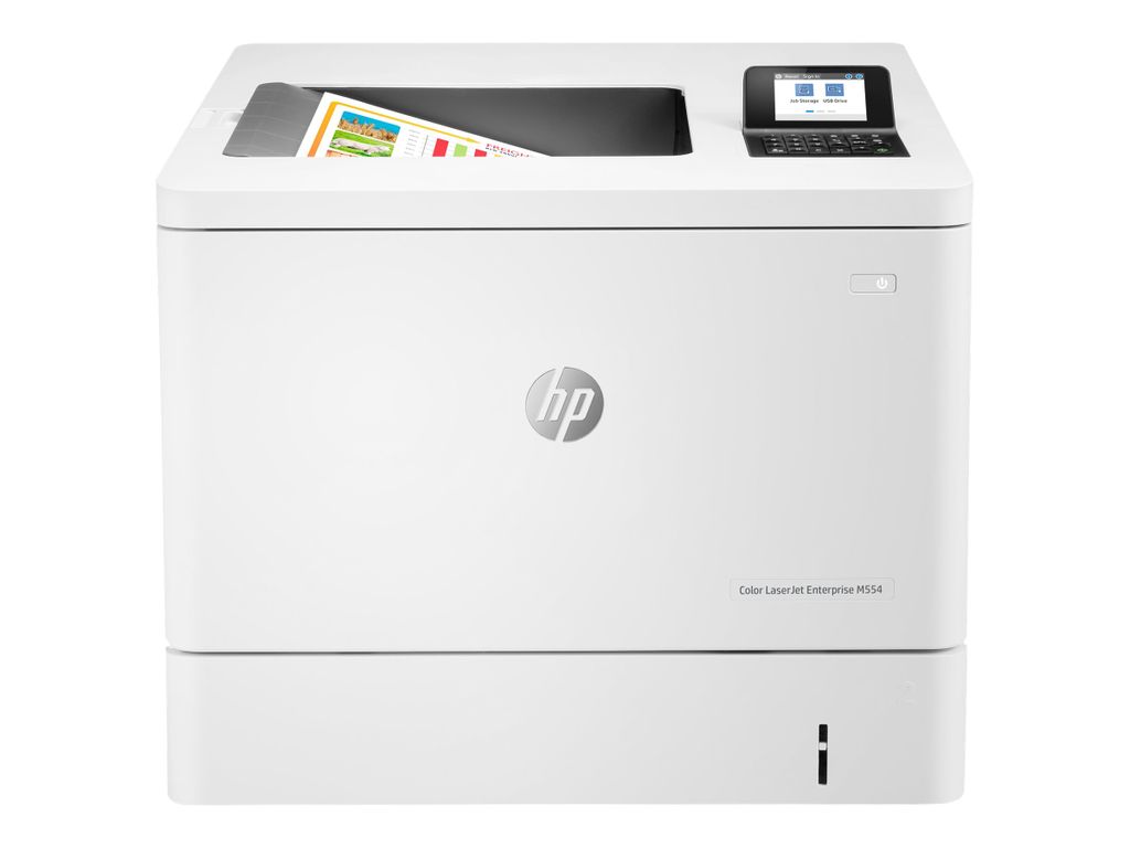 HP Color LaserJet Enterprise M554dn Farb-Laserdrucker weiß