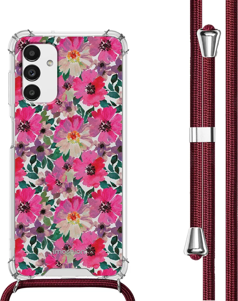 Custodia di design imoshion con cinturino Samsung Galaxy A13 (5G) - Flower Water