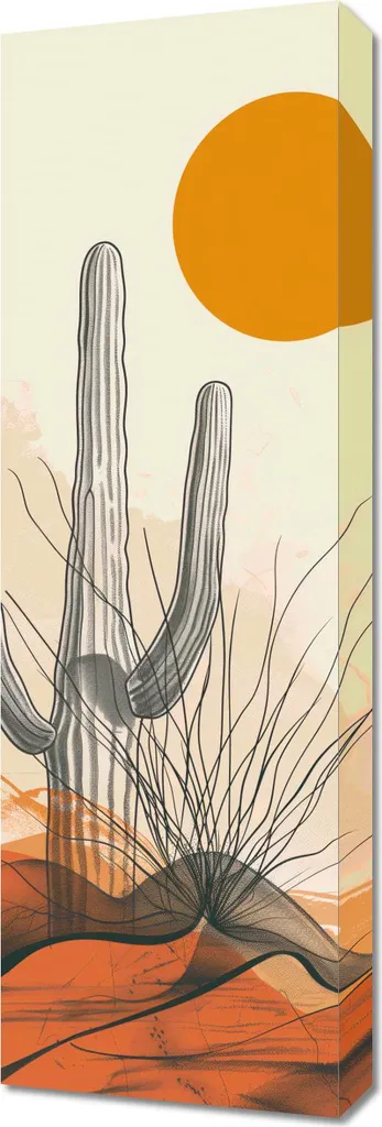 Décoration murale Image Solitude dans le désert 30 x 90 cm Premium