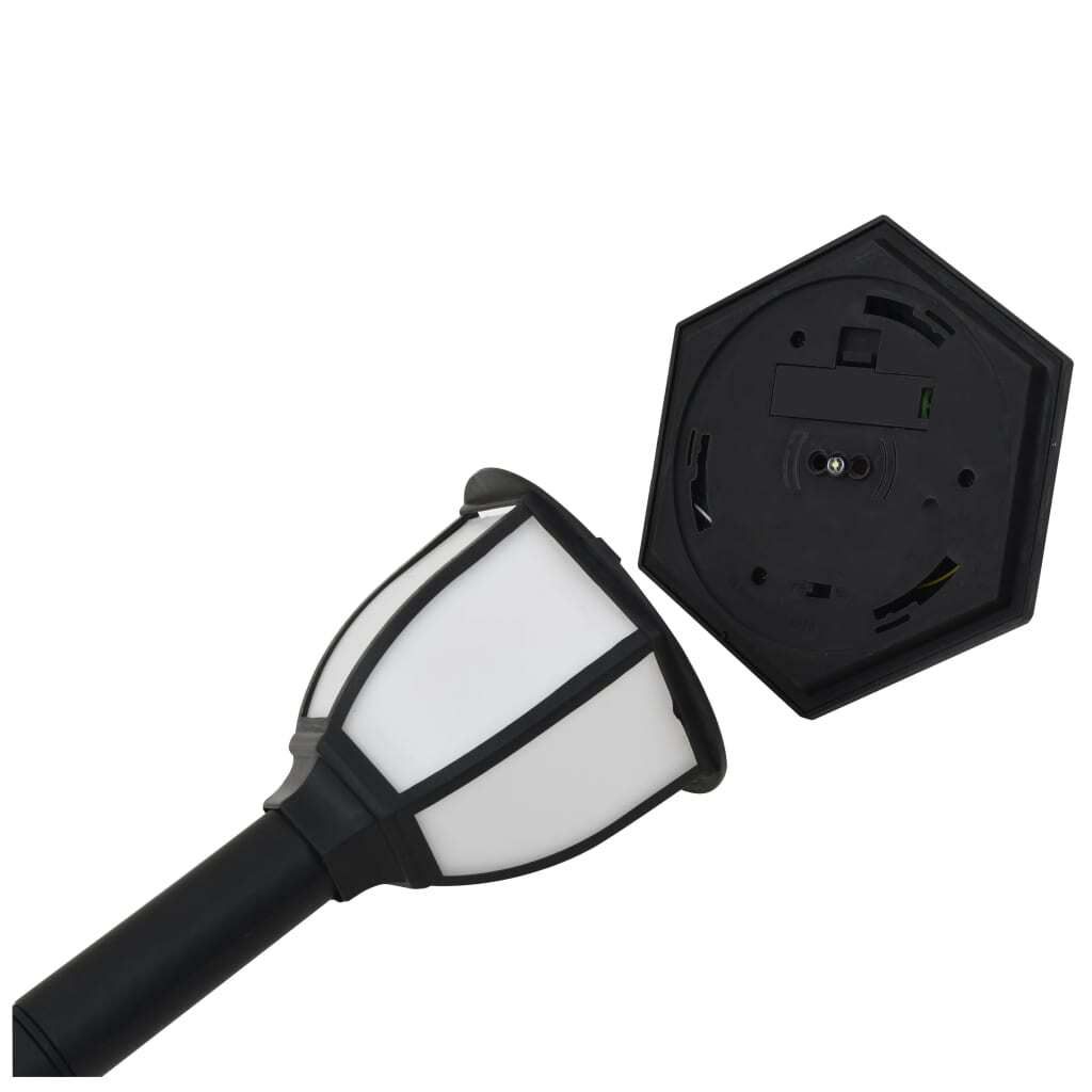 vidaXL Outdoor Solarleuchten 3 Stück LED Schwarz