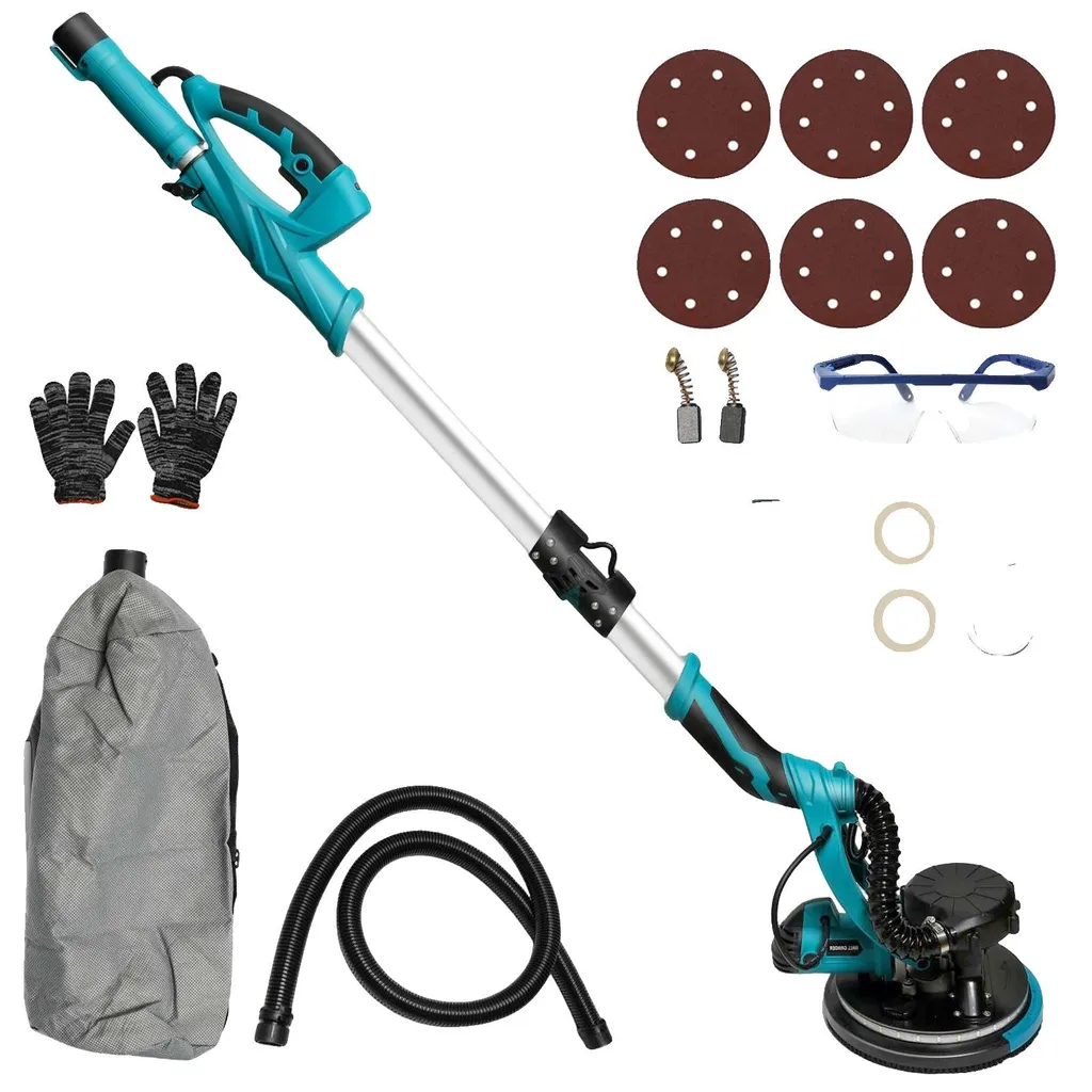 Ponceuse girafe mur et plafond 1250W avec variateur de vitesse et sacs