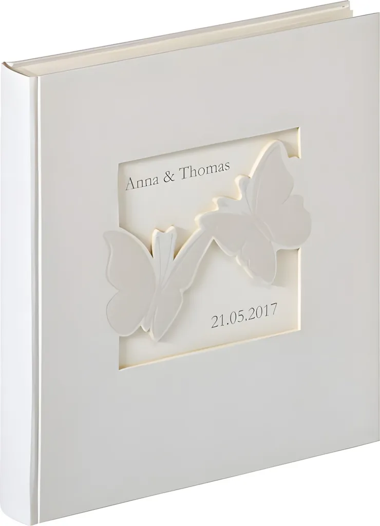 Album de mariage Walther Farfalla 28x30,5 cm avec 50 pages blanches
