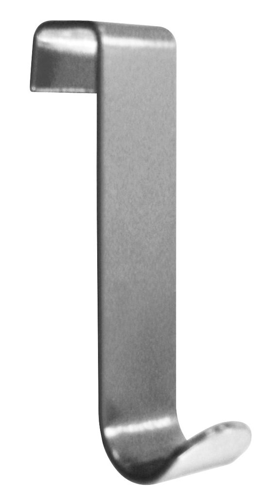 HSI Türgarderobenhaken nickelfarbig 85 mm 3 Stk.