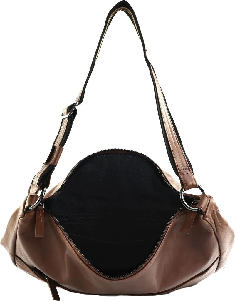 Sac à dos Harold's Caugio Shoulder Backpack Cognac brun en cuir véritable