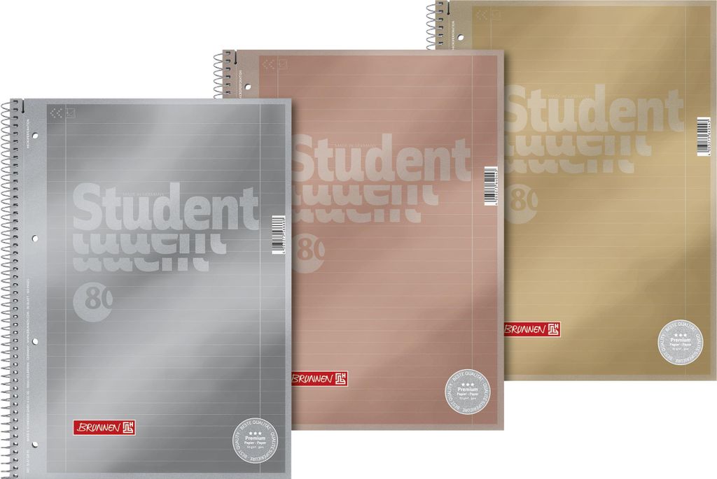 BRUNNEN 106732795 Collegebl A4 Lin27 90g Metallic Productafbeelding 