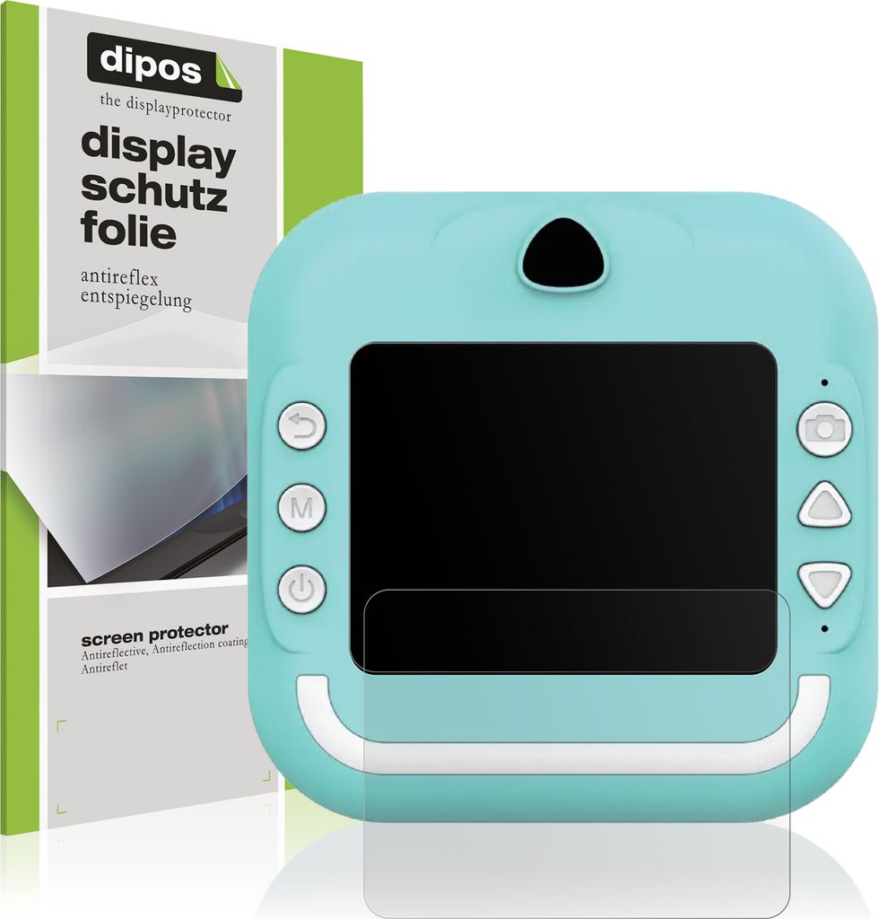 4x Schutzfolie für Zounin Q5 Kinder Sofortbild-Kamera matt Displayschutzfolie Folie Display Schutz dipos