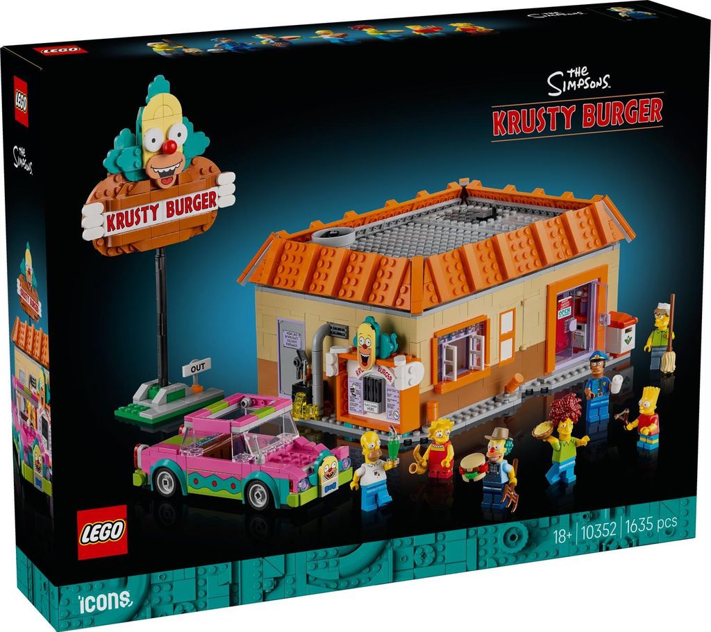 LEGO Icons De Simpson: Krusty Burger - Bouwset voor Productafbeelding 