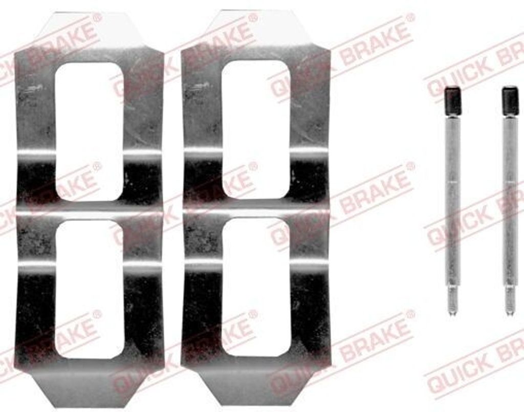 QUICK BRAKE 109-0987 Zubehörsatz Scheibenbremsbelag Vorne Produktbild 