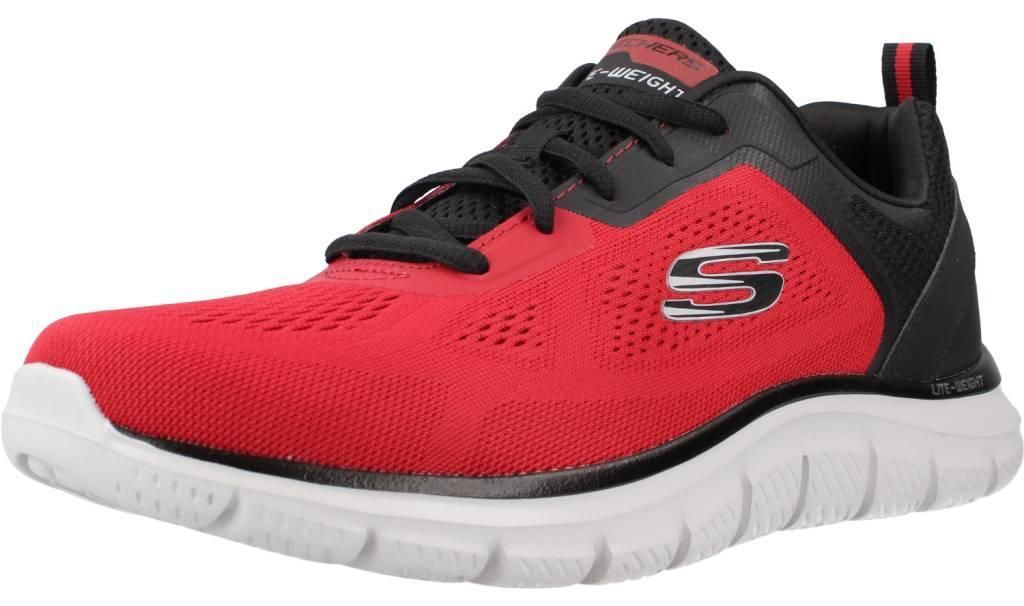 Skechers Track Broader sportlicher Schnürer Rot Produktbild 