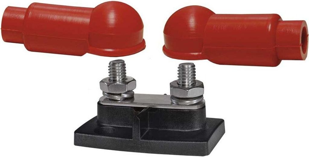 Blue Sea Systems Doppelstudien-sammelschiene Rot 3/8 ́ ́ Rot 3/8 ́ ́