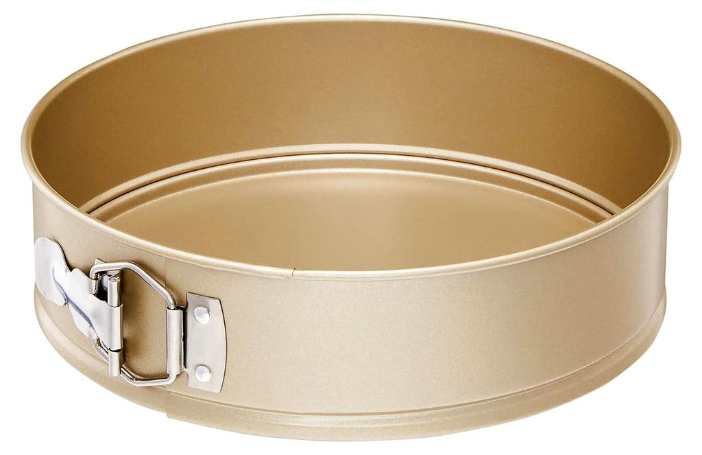 Runde Springform 24 cm Kuchenform mit abnehmbarem Rand in Champagnerfarbe
