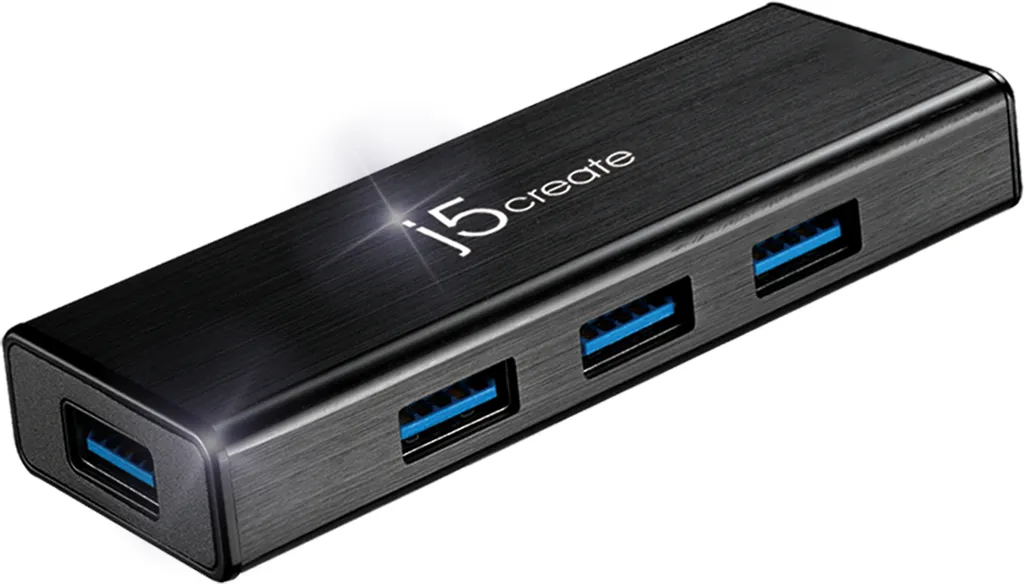 Hub USB 3.0 SuperSpeed j5create JUH340 transfert 5 Gbps compact - 2