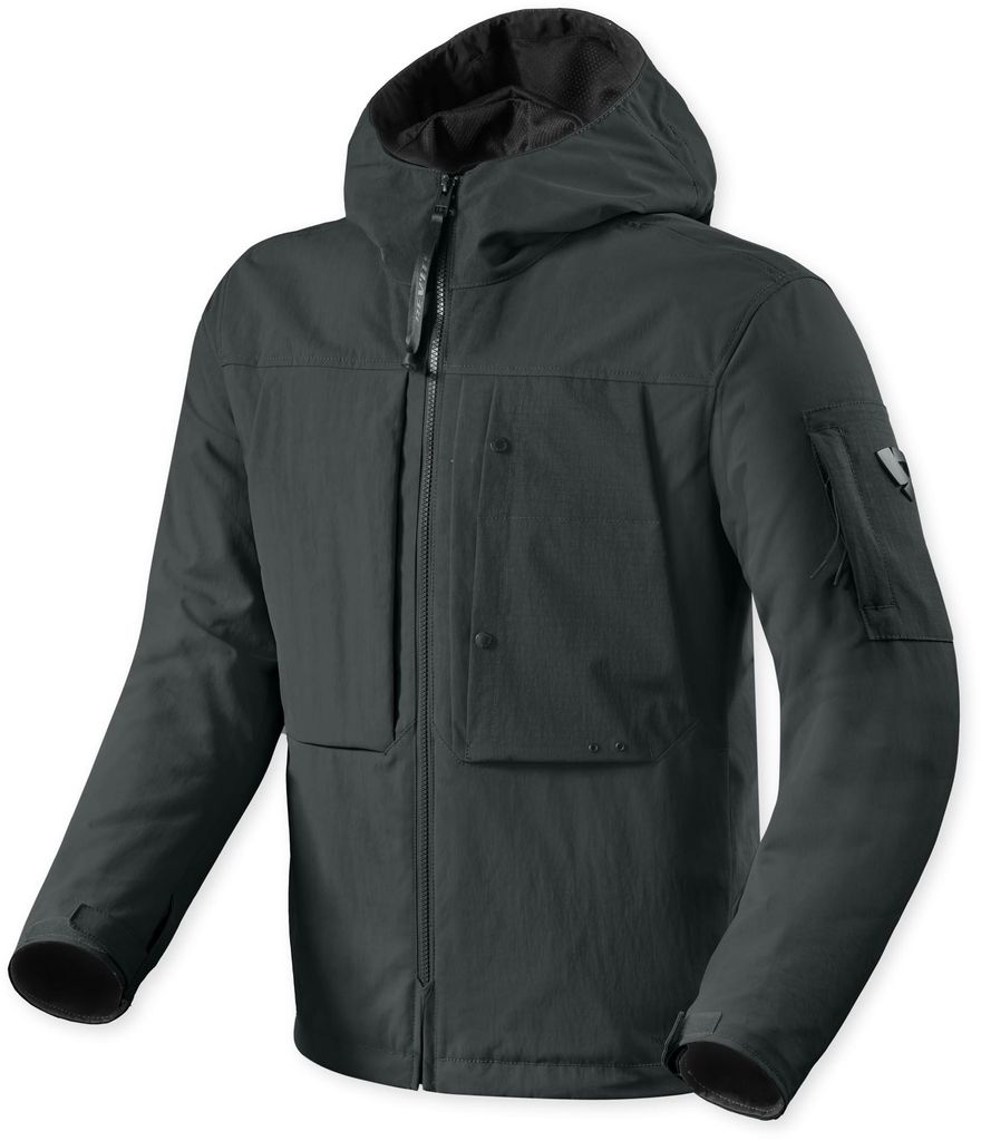 Revit Danforth H2O wasserdichte Motorrad Textiljacke, schwarz, XL