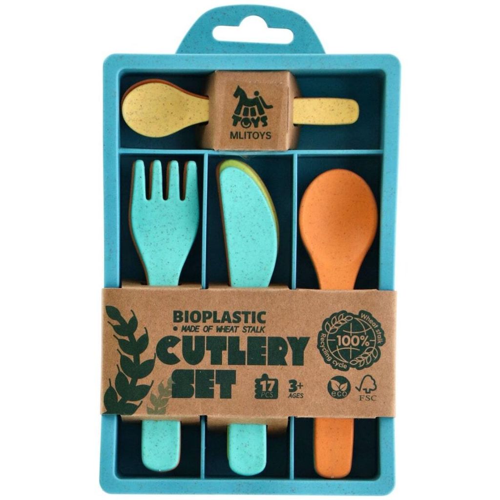 Andere Marken mlitoys Biokunststoff-Besteckset 17-teilig