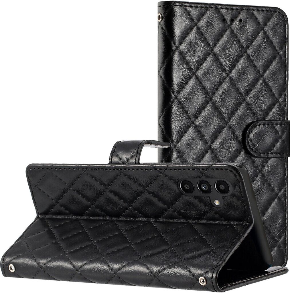 CLM-Tech Handyhülle kompatibel mit Samsung Galaxy A35 5G Hülle - Tasche aus Kunstleder - Klapphülle mit Ständer und Kartenfächern - Schutzhül...