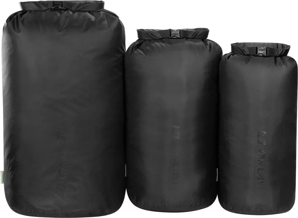 Organiseur de bagage Tatonka Dry Sack Set III noir pour randonnée et voyage
