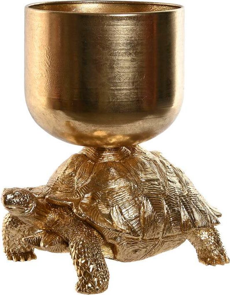 Cubitera Home ESPRIT Dorado Tropenharz 33 x 22 x 34,5 cm