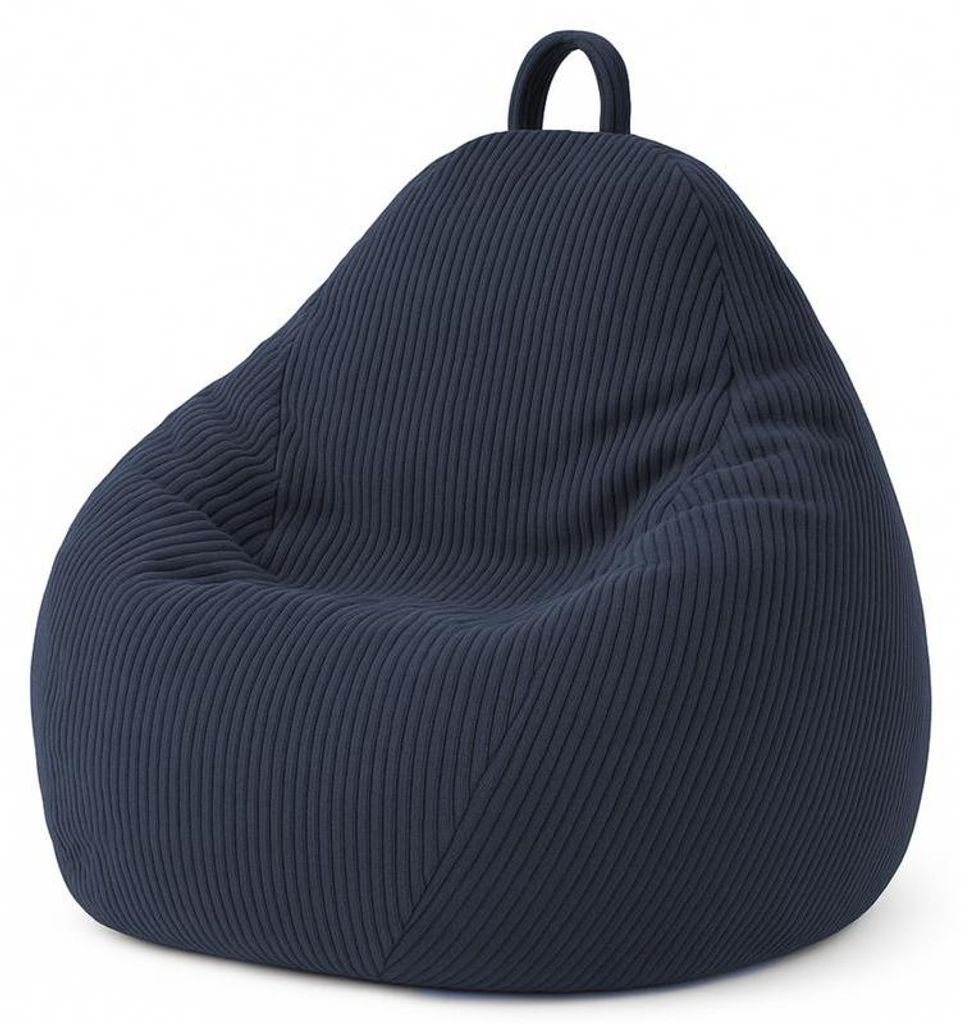 Birnen-Sitzsack aus Cord mit abnehmbarem Bezug 120x100 cm, Produktbild 