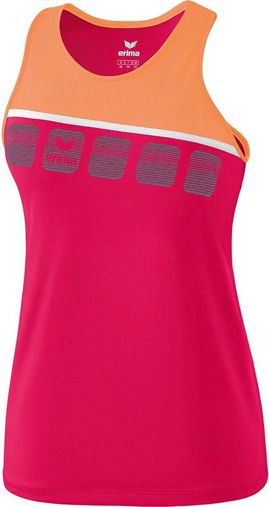 Erima 5-C Tanktop Damen - Love Rose / Peach / Weiß