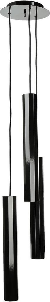 Hängelampe Schwarz GU10 Metall Aluminium Modern Pendelleuchte