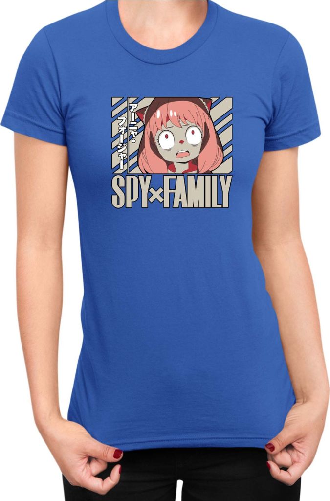 Damen T-Shirt Japan Anime Manga Family Anime X Manga Spy Fan Solo Anya, Lady S / Blau