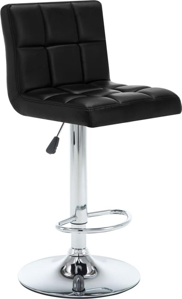 vidaXL Barhocker 2 Stk. Schwarz Kunstleder