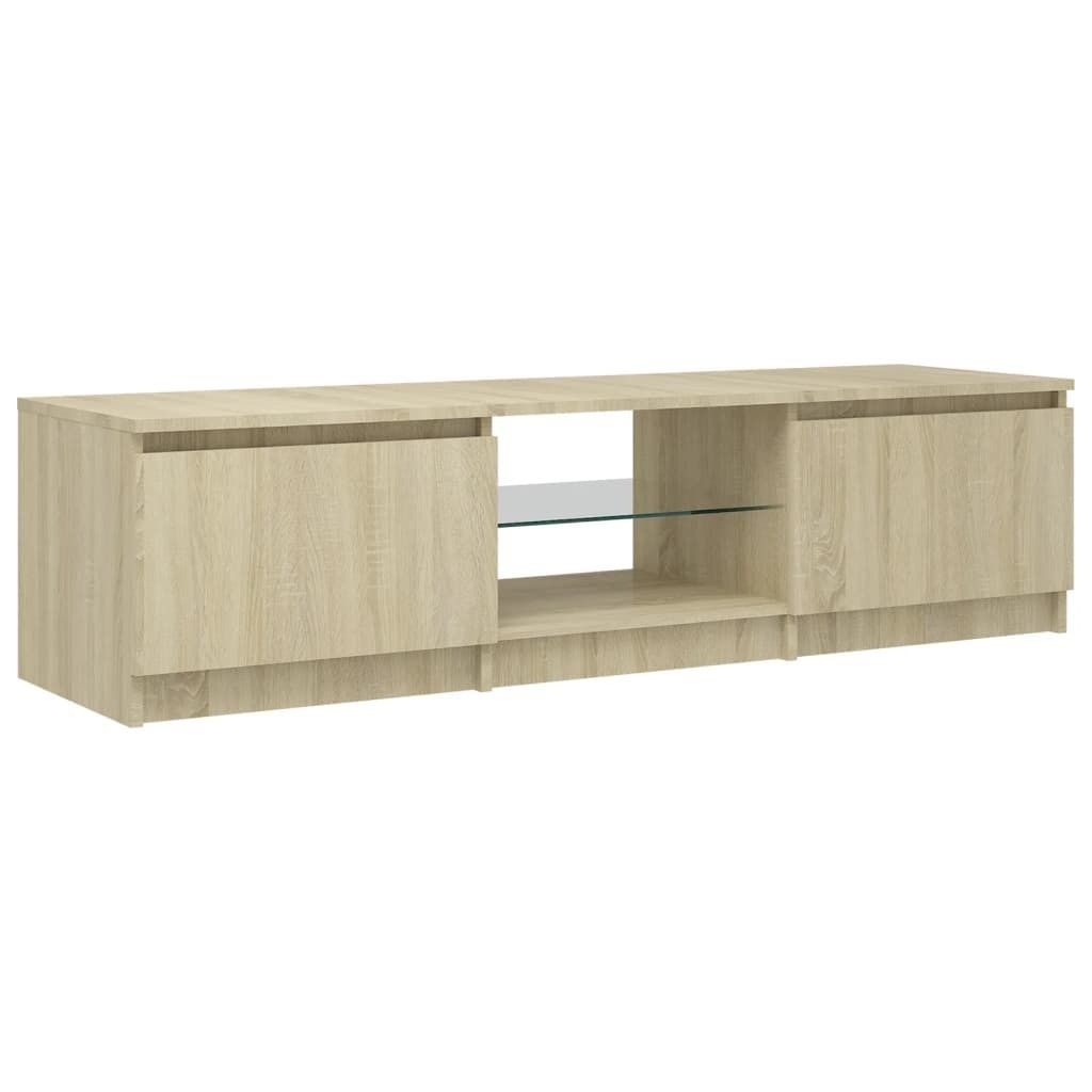 "Winter Sale" TV-Schrank mit LED-Leuchten Sonoma-Eiche 140x40x36cm - clorisNeu694007 - TV-Schränke